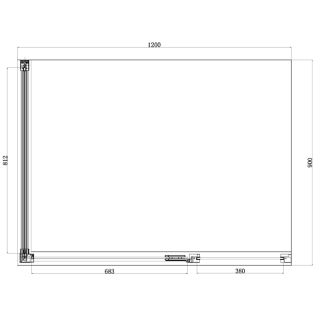 Душевое ограждение Azario ONTARIO AZ-NBB1231-L 900 GOLD